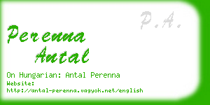 perenna antal business card